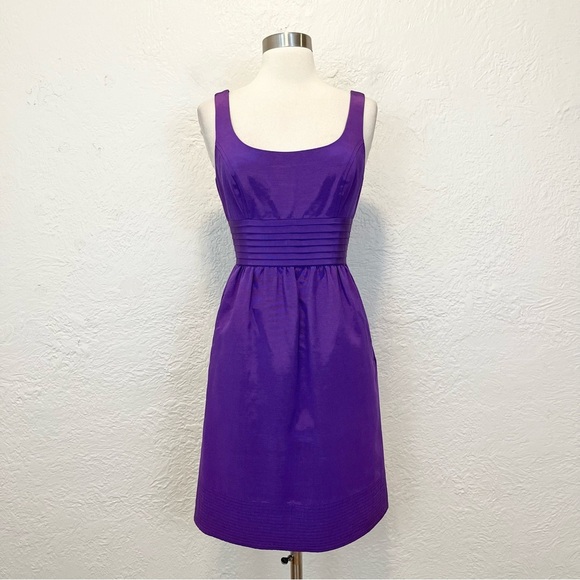 Shoshanna 6 Cocktail Dress Purple Taffeta - Picture 1 of 11